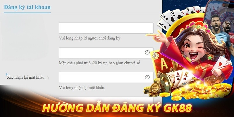 Đăng ký tài khoản trải nghiệm game bài